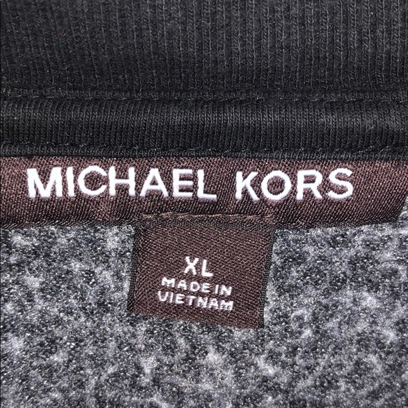 Michael Kors Gray Long-Sleeve Quarter -Zip - Picture 6 of 10